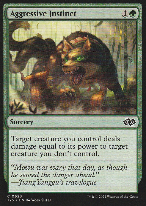 Magic the Gathering: Foundations Jumpstart Aggressive Instinct J25 C0623