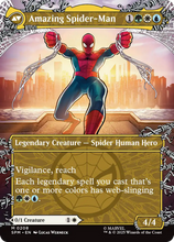 Load image into Gallery viewer, Magic the Gathering: Spider-Man

Peter Parker // Amazing Spider-Man SPM M0208

This card has been never played and placed in to a Ultra Pro Penny Sleeve
