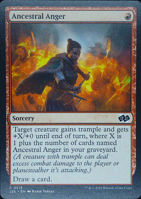 Magic the Gathering: Foundations Jumpstart

Ancestral Anger J25 C0516