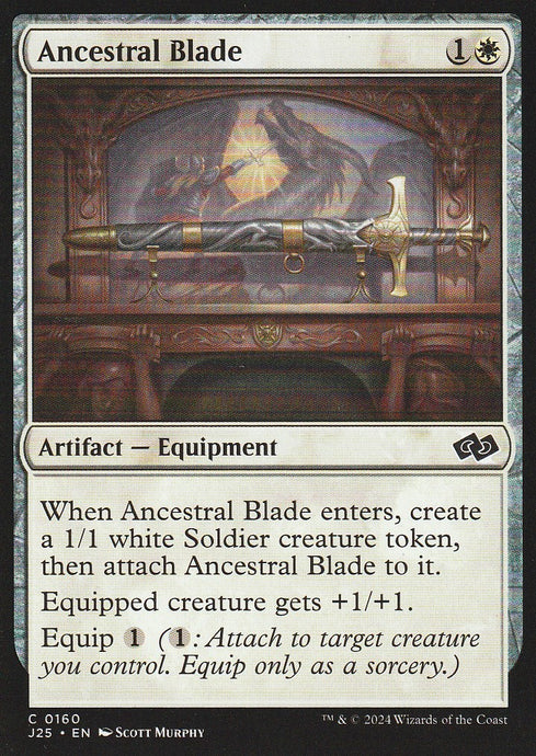 Magic the Gathering: Foundations Jumpstart Ancestral Blade J25 C0160