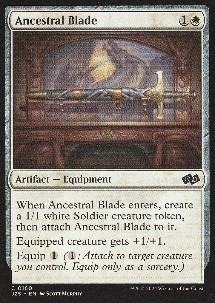 Magic the Gathering: Foundations Jumpstart Ancestral Blade J25 C0160