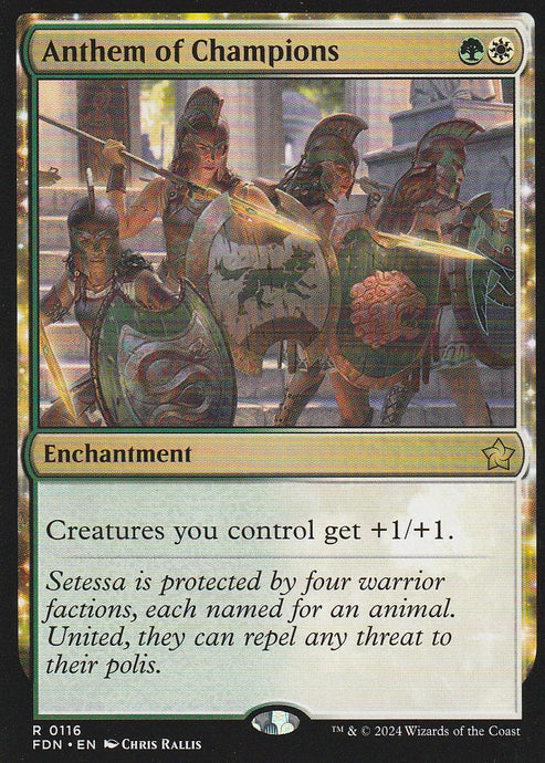 Magic the Gathering: Foundations Anthem of Champions FDN R0116 Non-Foil