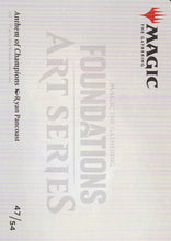 Load image into Gallery viewer, Magic the Gathering: Foundations Anthem of Champions Foundation Art Series 47 of 54 Back Side
