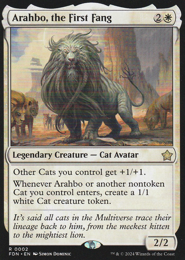 Magic the Gathering: Foundations Arahbo, the First Fang FDN R0002 Non-Foil