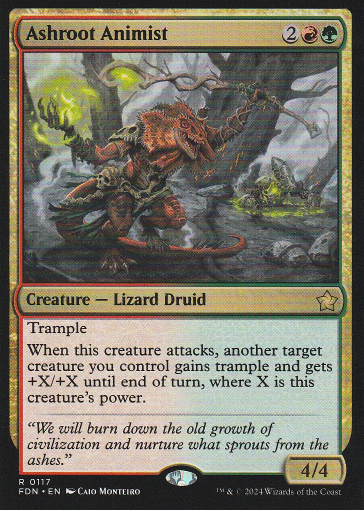 Magic the Gathering: Foundations Ashroot Animist FDN R0117 Non-Foil