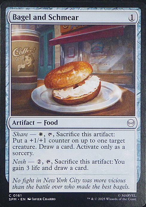 Magic the Gathering: Spider-Man

Bagel and a Schmear SPM C0161