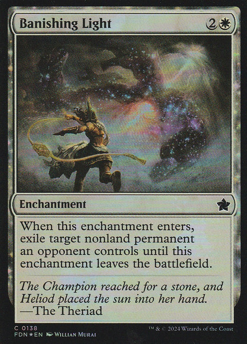 Magic the Gathering: Foundations Banishing Light FDN C0138 Foil