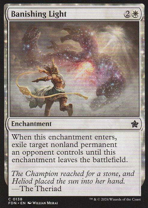 Magic the Fathering: Foundations Banishing Light FDN C0138 Non-Foil