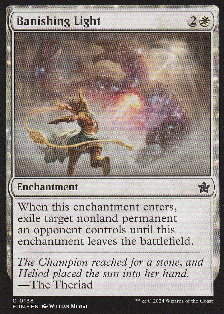 Magic the Fathering: Foundations Banishing Light FDN C0138 Non-Foil