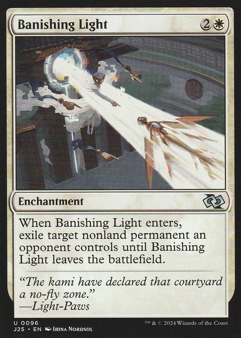 Magic the Gathering: Foundations Jumpstart Banishing Light J25 U0096