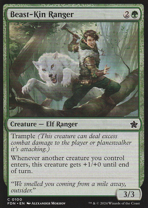 Magic the Fathering: Foundations Beast-Kin Ranger FDN C0100 Non-Foil
