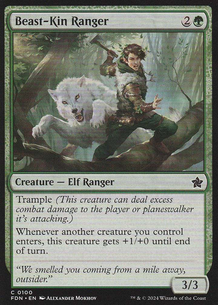 Magic the Fathering: Foundations Beast-Kin Ranger FDN C0100 Non-Foil