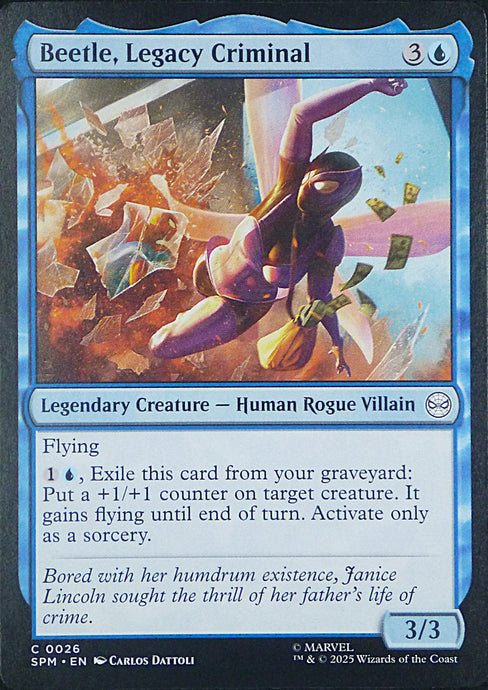 Magic the Gathering: Spider-Man

Beetle, Legacy Criminal SPM C0026