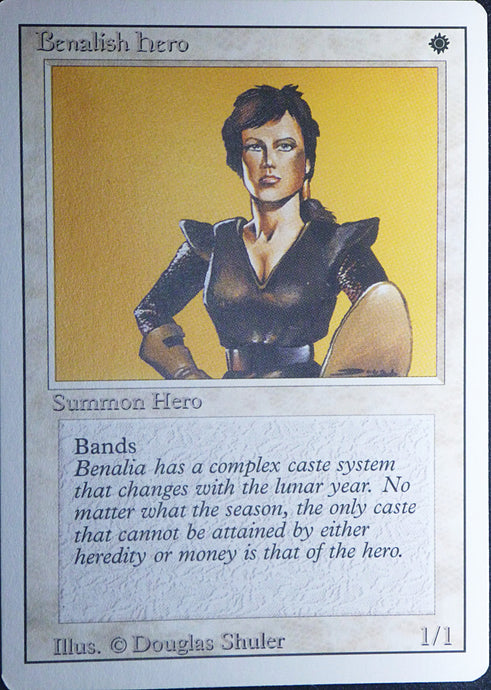 Magic the Gathering: Revised/3rd Edition
Benalish Hero - Revised - Common - 004