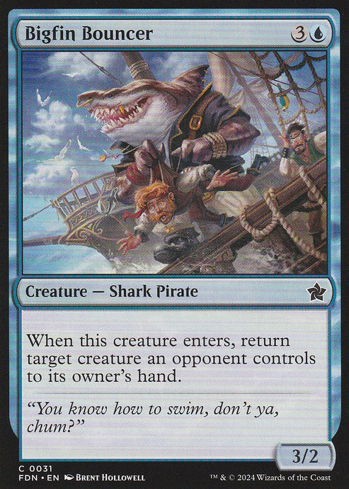 Magic the Fathering: Foundations Bigfin Bouncer FDN C0031 Non-Foil
