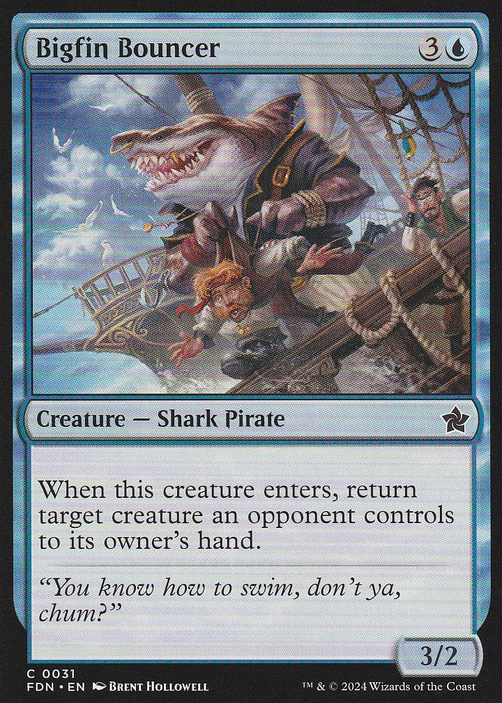 Magic the Fathering: Foundations Bigfin Bouncer FDN C0031 Non-Foil