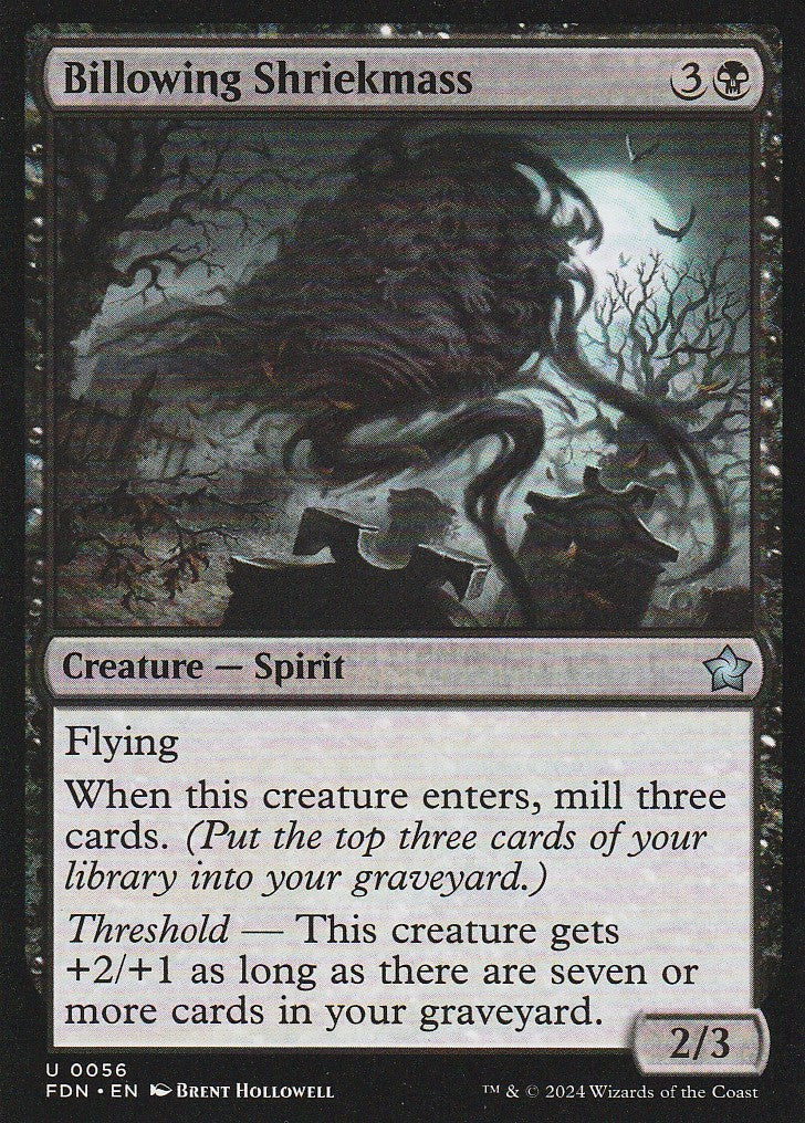 Magic the Fathering: Foundations Billowing Shriekmass FDN U0056 Non-Foil