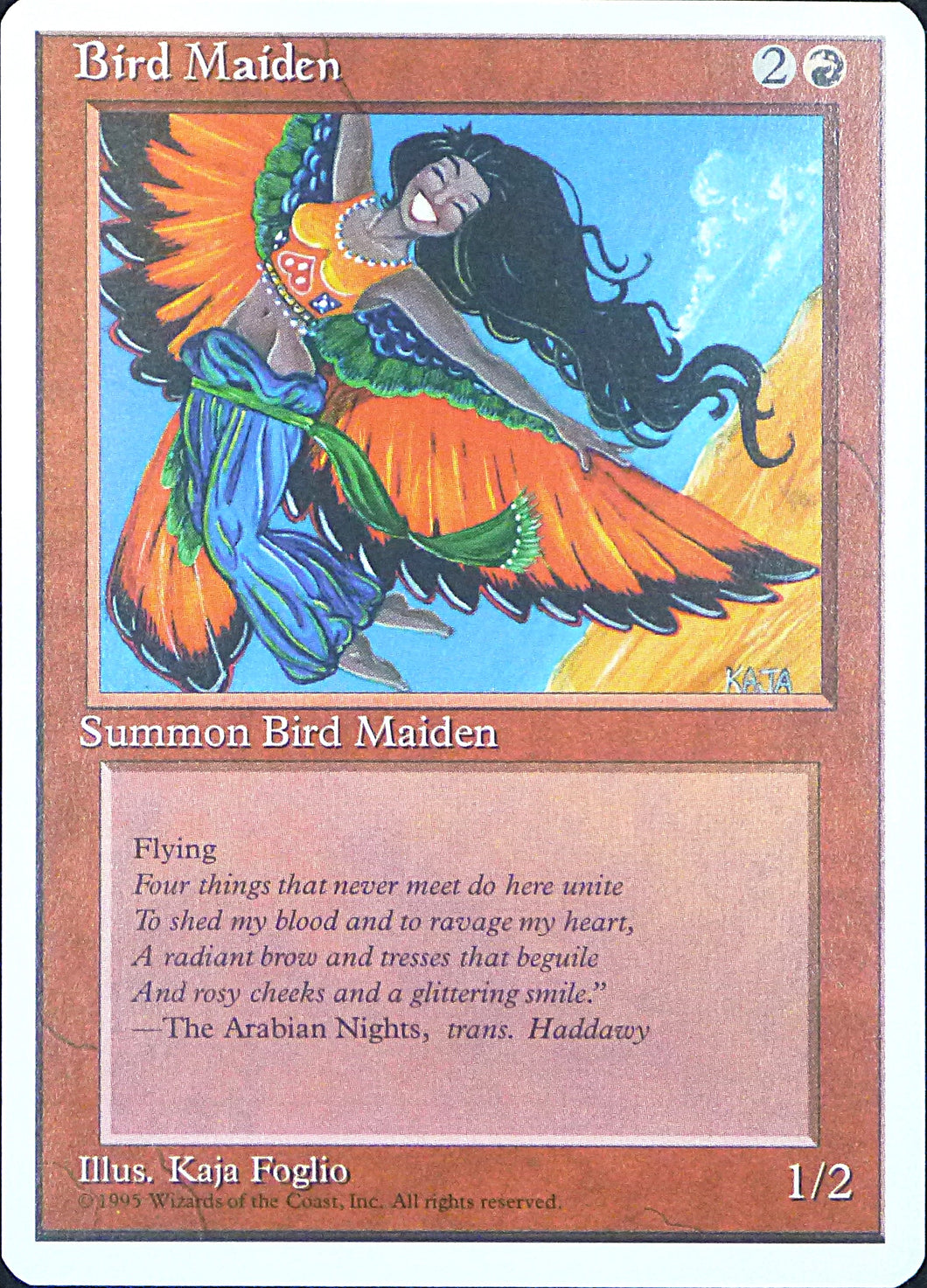 Magic the Gathering: Fourth Edition

Bird Maiden Fourth C0177