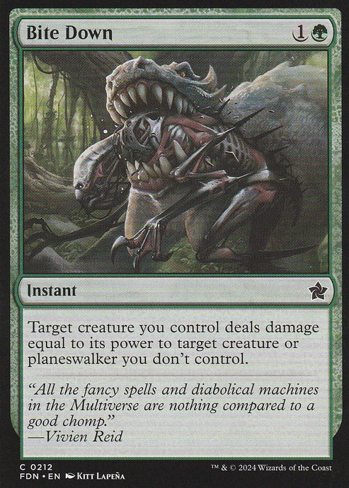 Magic the Gathering: Foundations Bite Down FDN C0212 Non-Foil