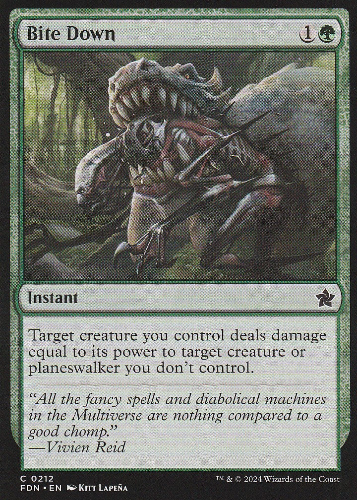 Magic the Gathering: Foundations Bite Down FDN C0212 Non-Foil