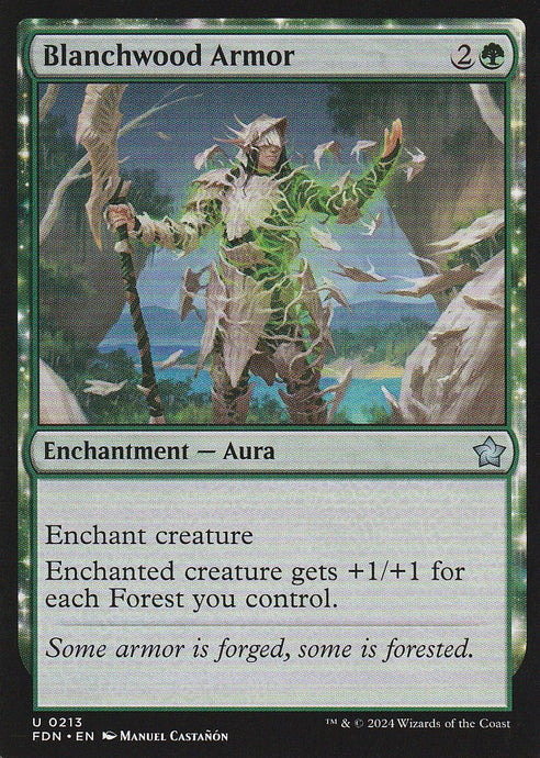 Magic the Gathering: Foundations Blachwood Armor FDN U0213 Non-Foil