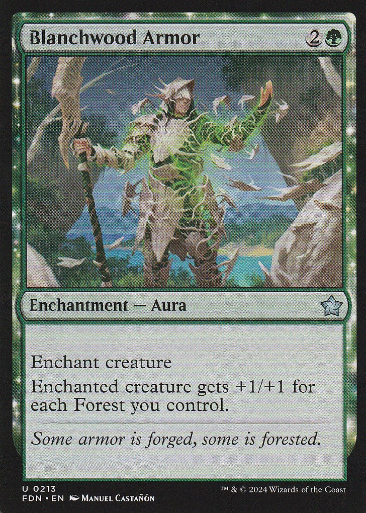 Magic the Gathering: Foundations Blachwood Armor FDN U0213 Non-Foil