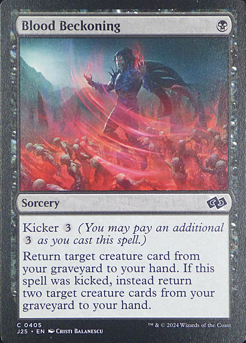 Magic the Gathering: Foundations Jumpstart

Blood Beckoning J25 C0405