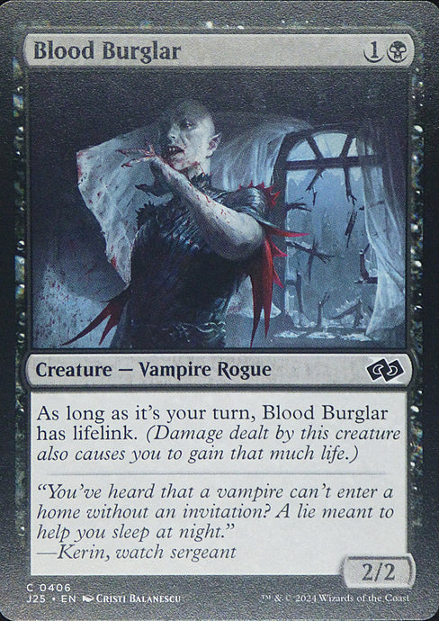 Magic the Gathering: Foundations Jumpstart

Blood Burglar J25 C0406