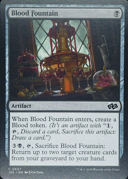 Magic the Gathering: Foundations Jumpstart

Blood Fountain J25 C0407