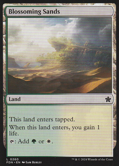 Magic the Gathering: Foundations Blossoming Sands FDN L0260 Non-Foil