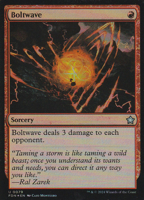 Magic the Gathering: Foundations Boltwave FDN U0079 Foil