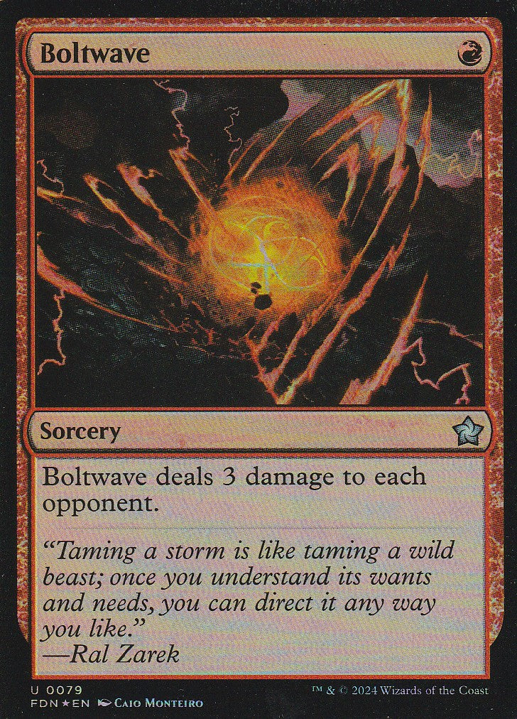 Magic the Gathering: Foundations Boltwave FDN U0079 Foil