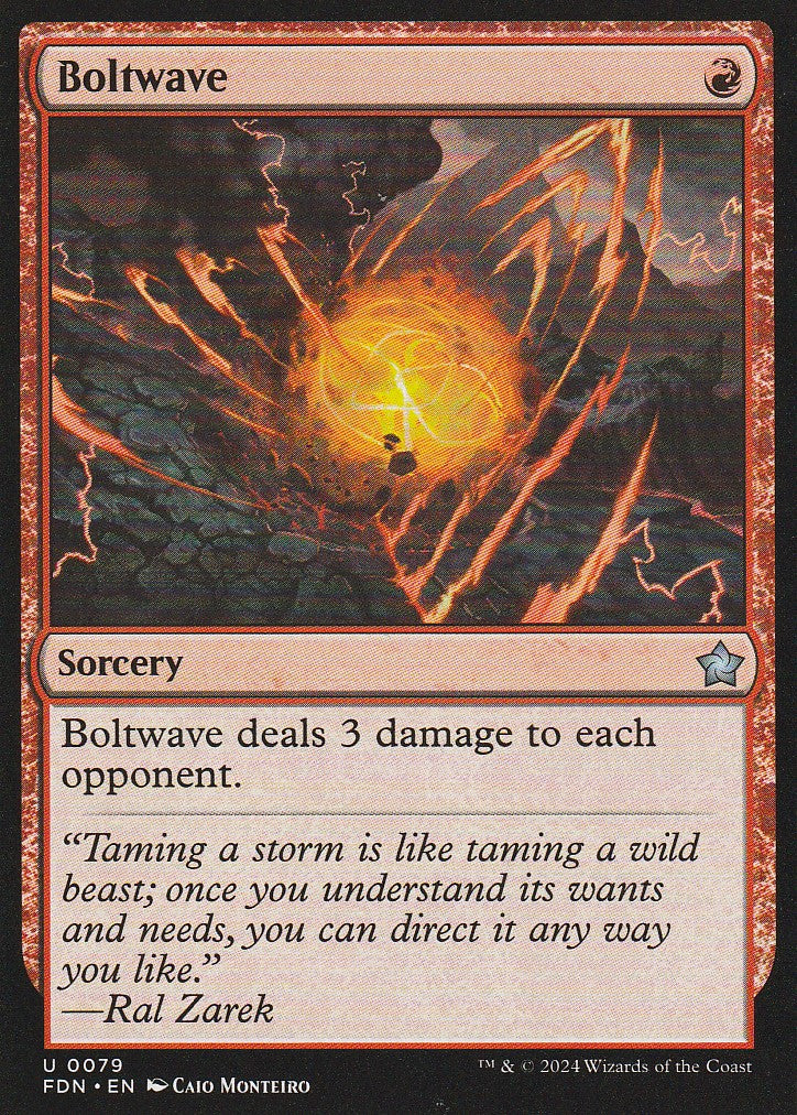 Magic the Gathering: Foundations Boltwave FDN U0079 Non-Foil
