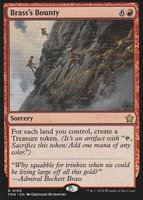 Magic the Gathering: Foundations Brass's Bounty FDN R0190 Non-Foil