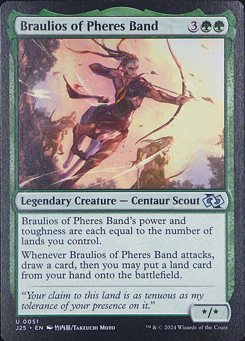 Magic the Gathering: Foundations Jumpstart

Braulious of Pheres Band J25 U0051