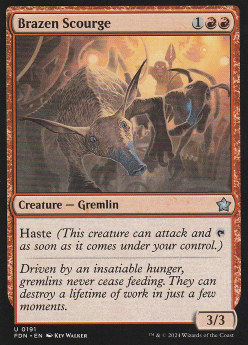 Magic the Gathering: Foundations Brazen Scourge FDN U0191 Non-Foil