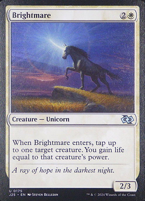 Magic the Gathering: Foundations Jumpstart

Brightmare J25 U0175