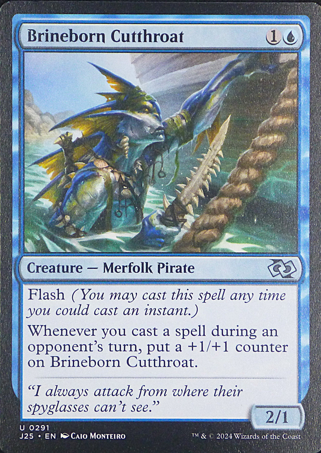 Magic the Gathering: Foundations Jumpstart

Brineborn Cutthroat J25 U0291