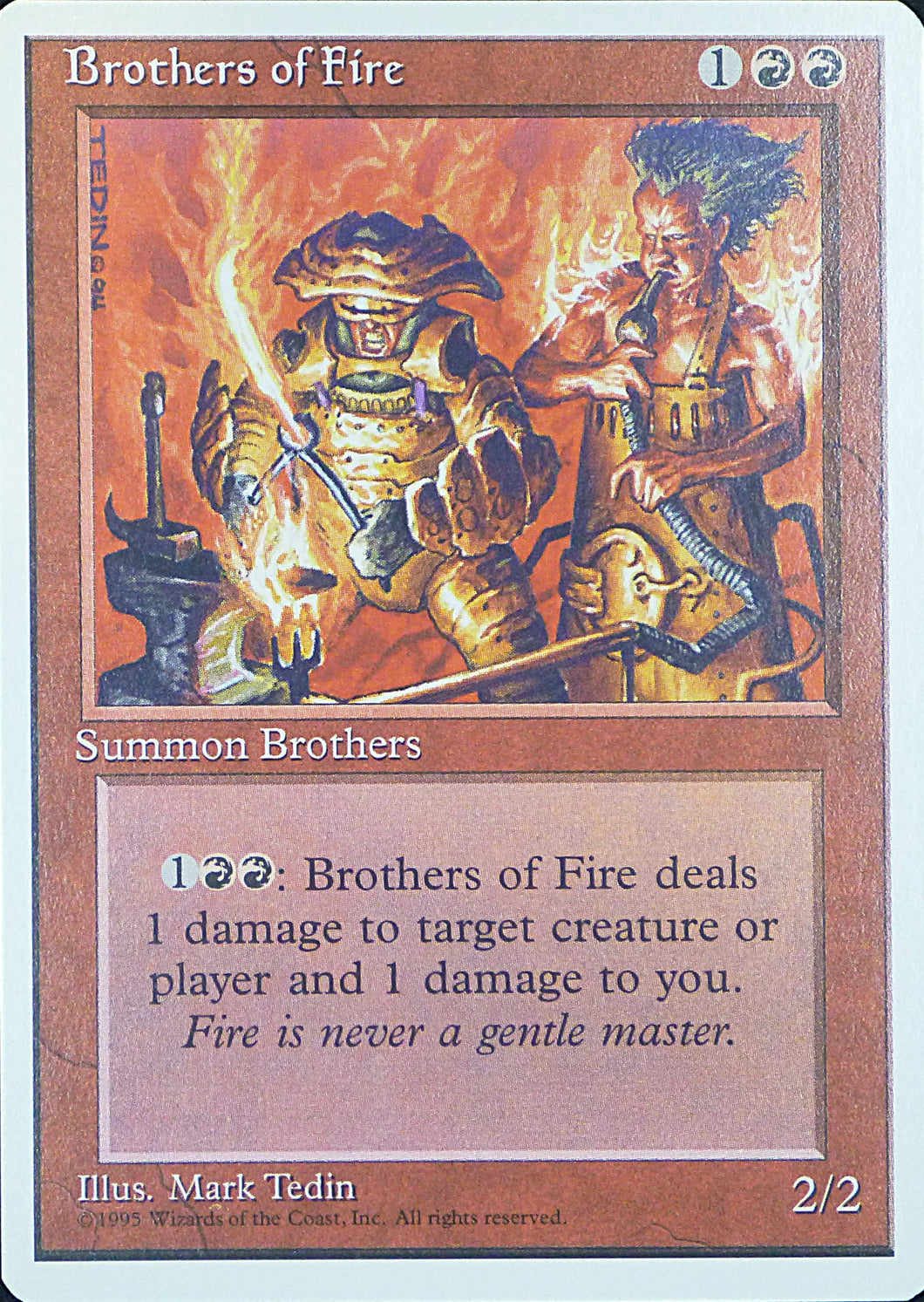 Magic the Gathering: Fourth Edition

Brothers of Fire Fourth C0179