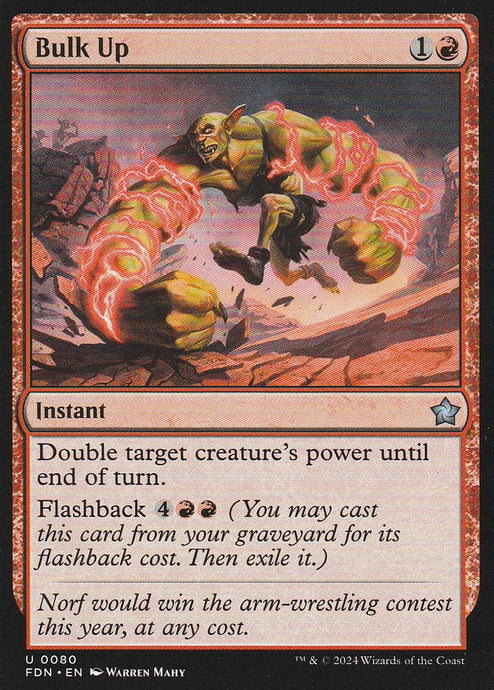 Magic the Gathering: Foundations Bulk Up FDN U0080 Non-Foil
