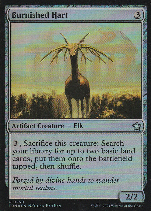 Magic the Gathering: Foundations Burnished Hart FDN U0250 Foil
