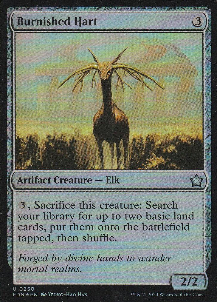 Magic the Gathering: Foundations Burnished Hart FDN U0250 Foil