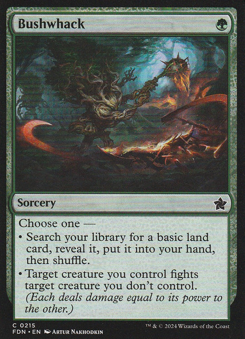 Magic the Gathering: Foundations Bushwhack FDN C0215 Non-Foil