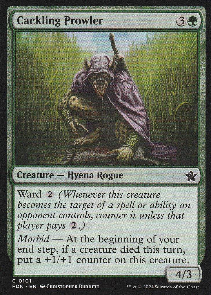 Magic the Gathering: Foundations Cackling Prowler FDN C0101 Non-Foil