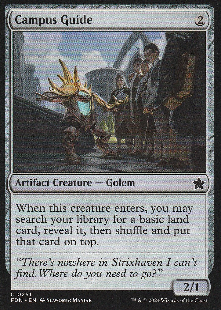 Magic the Gathering: Foundations Campus Guide FDN C0251 Non-Foil