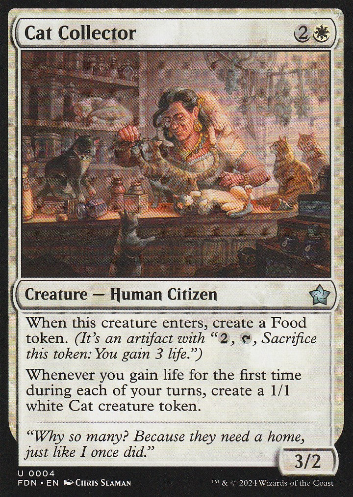 Magic the Gathering: Foundations Cat Collector FDN U0004 Non-Foil