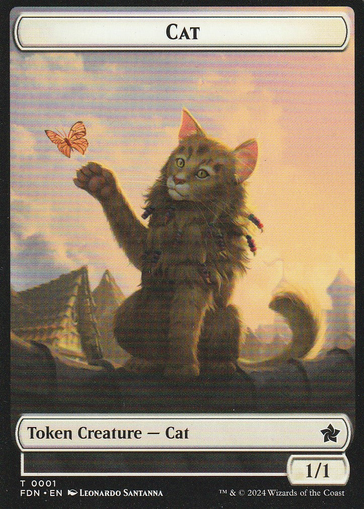 Magic the Gathering: Foundations Cat FDN T0001 Token