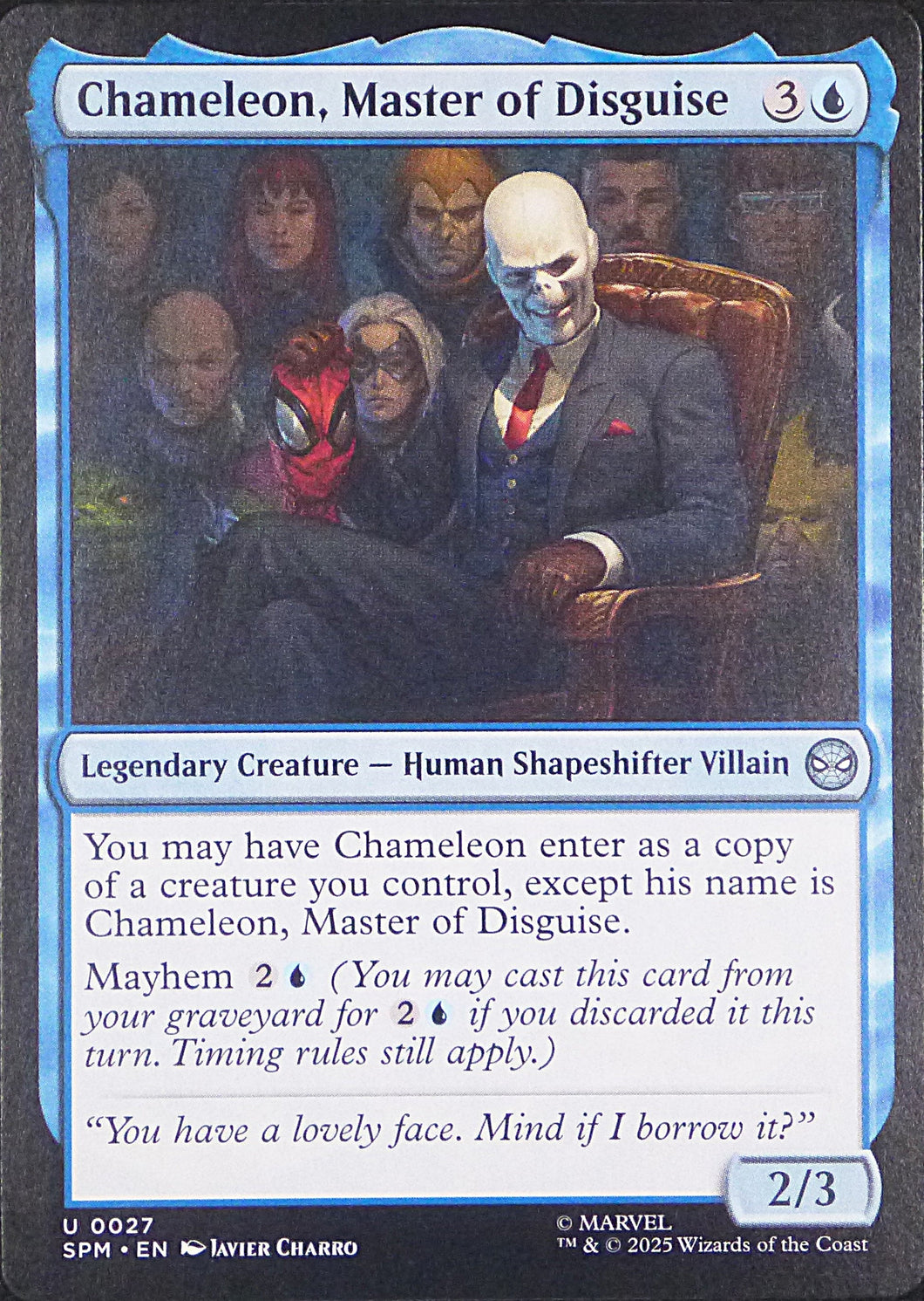 Magic the Gathering: Spider-Man

Chameleon, Master of Disguise SPM U0027