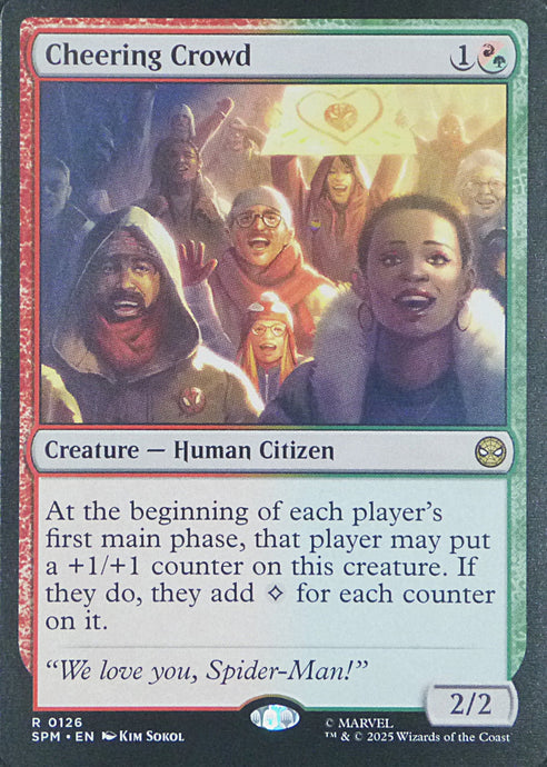 Magic the Gathering: Spider-Man

Cheering Crowd SPM R0126