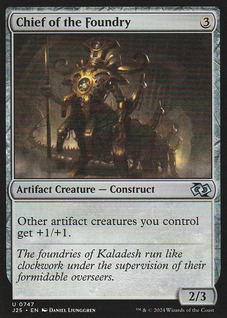 Magic the Gathering: Foundations Jumpstart Chief of the Foundry J25 U0747